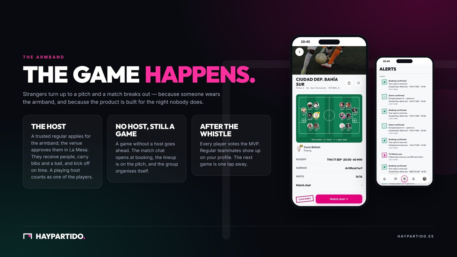 The armband mechanic: the host who makes the game happen